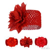 HB110-R: Large Red Crochet Headband
